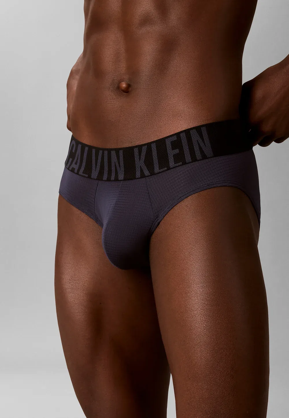 Комплект из 3 трусов-слипов - интенсивная воздушная прослойка - трусы Calvin Klein, Black Poseidon Blue — фото 4