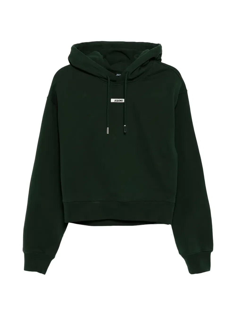 Худи с логотипом-нашивкой и завязками JACQUEMUS, зеленый