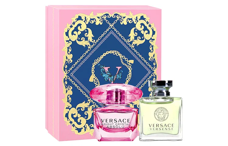 Женский набор мини-парфюмов VERSACE Heartbeat, 5 мл x 2, Heart + gold diamond, VERSACE, Multicolor — фото 2