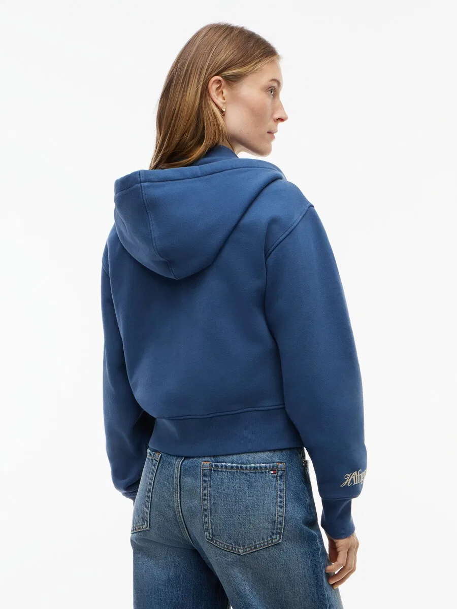 Худи на молнии TOMMY HILFIGER 'Studio Tommy' в цвете Opal — фото 4