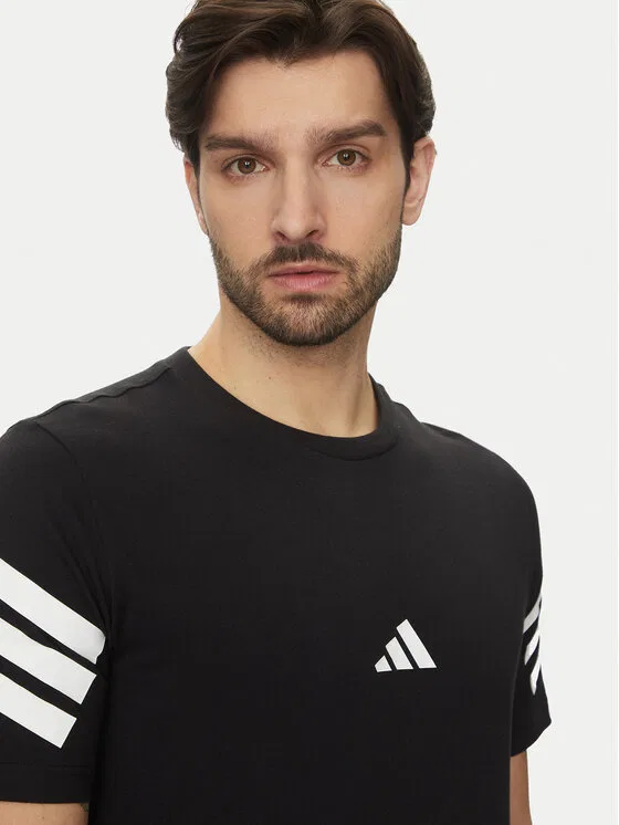 Футболка regular fit Future Icons 3-Stripes Adidas, черный — фото 4