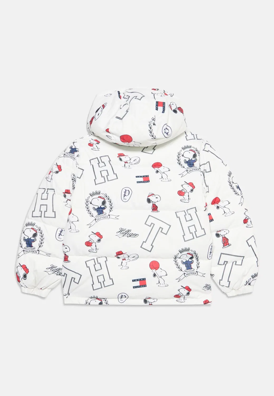 Пуховая куртка Peanuts унисекс - зимняя куртка Tommy Hilfiger, Off-White — фото 2