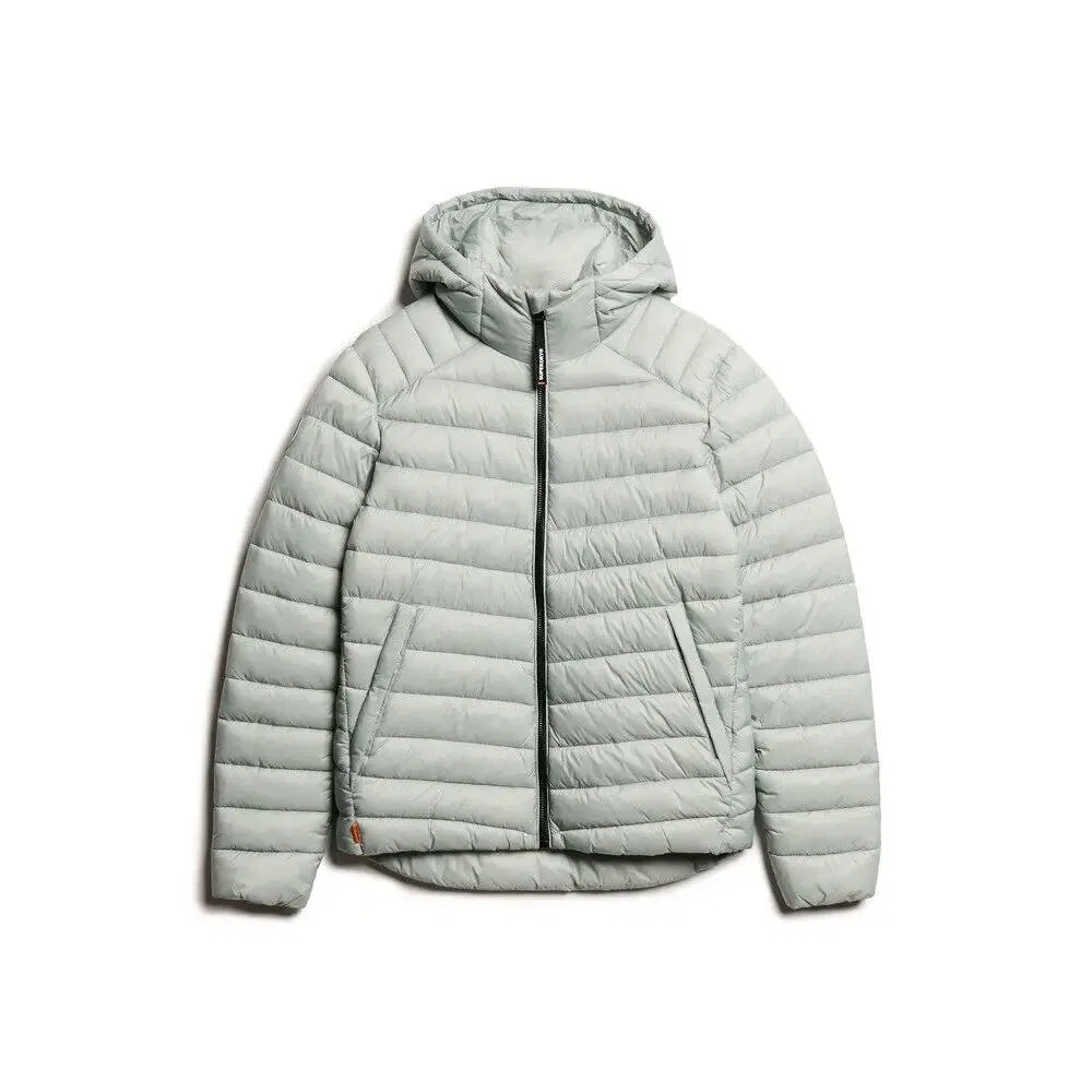 Мужская стеганая куртка с капюшоном Fuji Sport Superdry, Grau