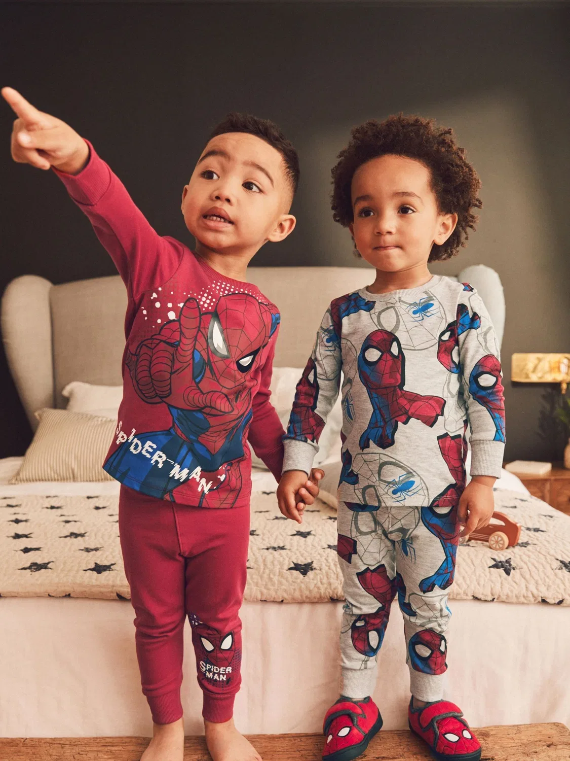 Пижама Spiderman Snuggle Next, красно-синяя
