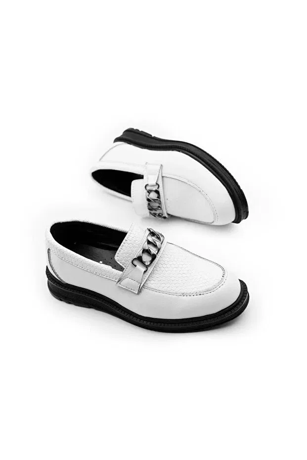 Детские туфли для мальчиков из экокожи Milano, White