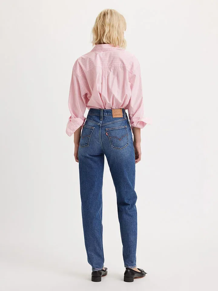Джинсы Mom fit 80s Levi's, Blue — фото 2