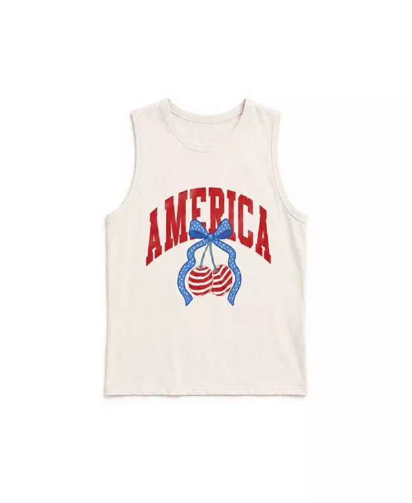 Детский топ для девочек без рукавов Muscle Tank Prince Peter Collection, Ivory