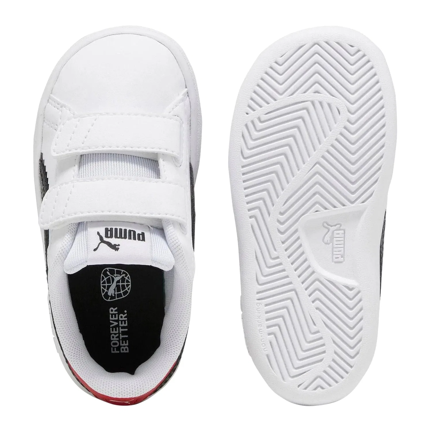 Кроссовки низкие с принтом Smash 3.0 L Play Low Scratch Puma, белый — фото 3