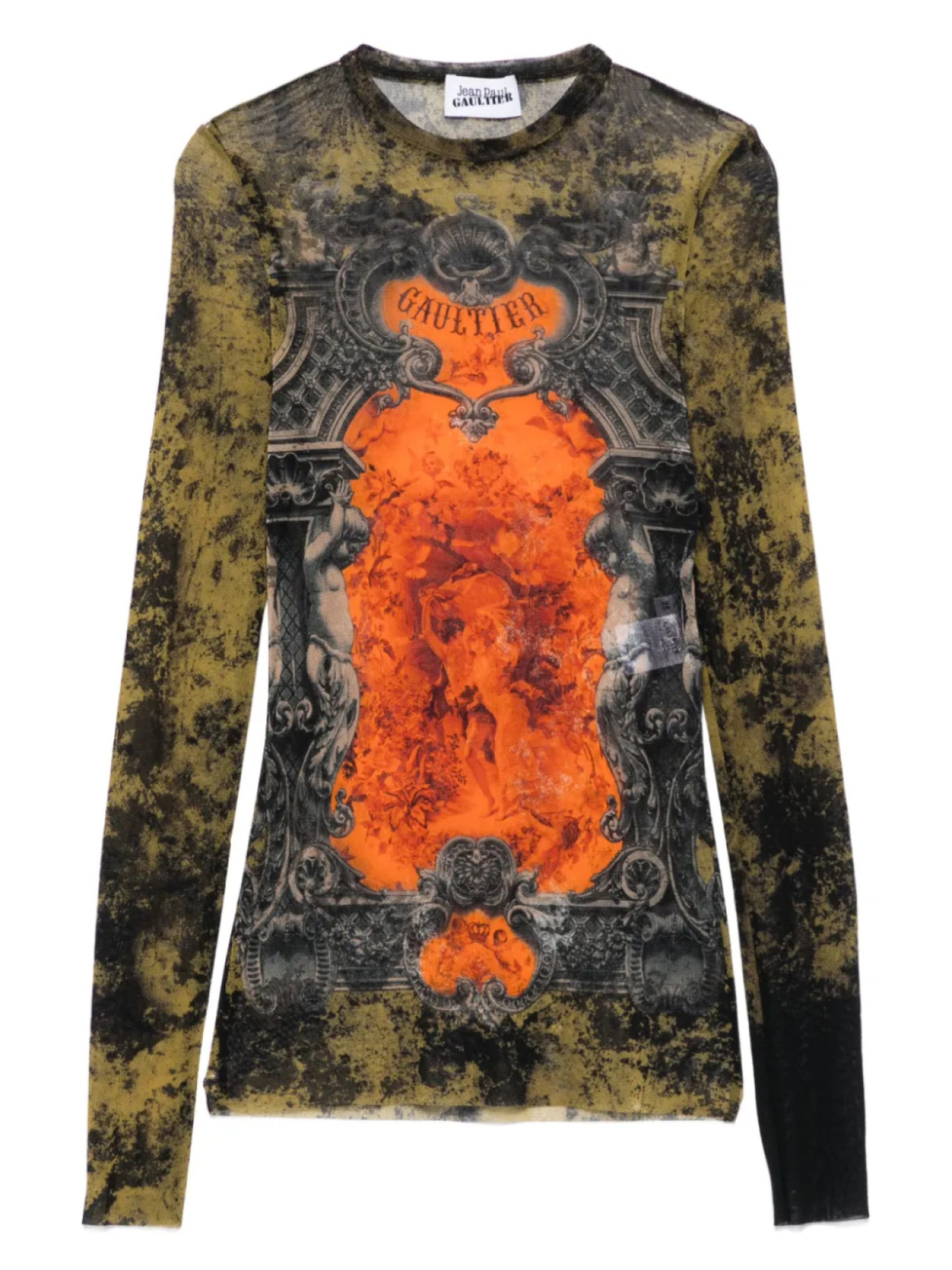 

Jean Paul Gaultier топ с логотипом, черный