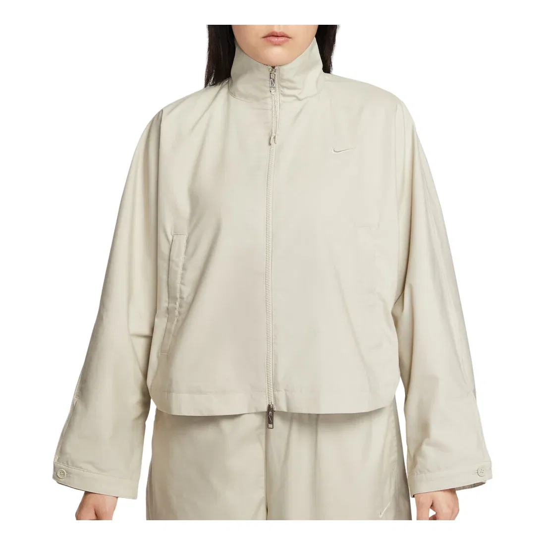 Женская куртка Sportswear Windbreaker Jacket Loose Fit Asia Sizing 'Light Bone Heather' Nike, Light Bone/Heather