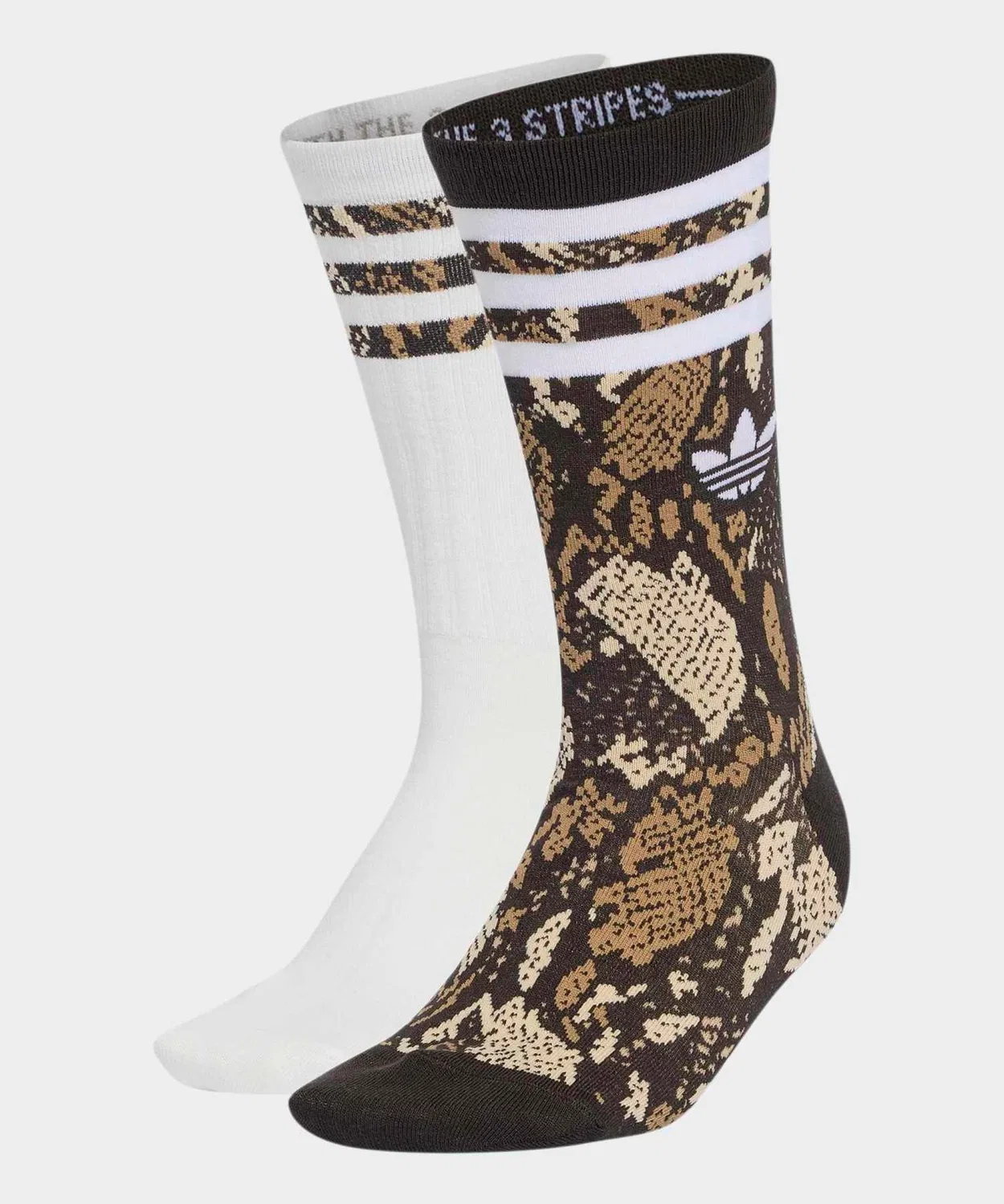 Детские носки с принтом змеи, 2 пары Adidas Originals, Brown