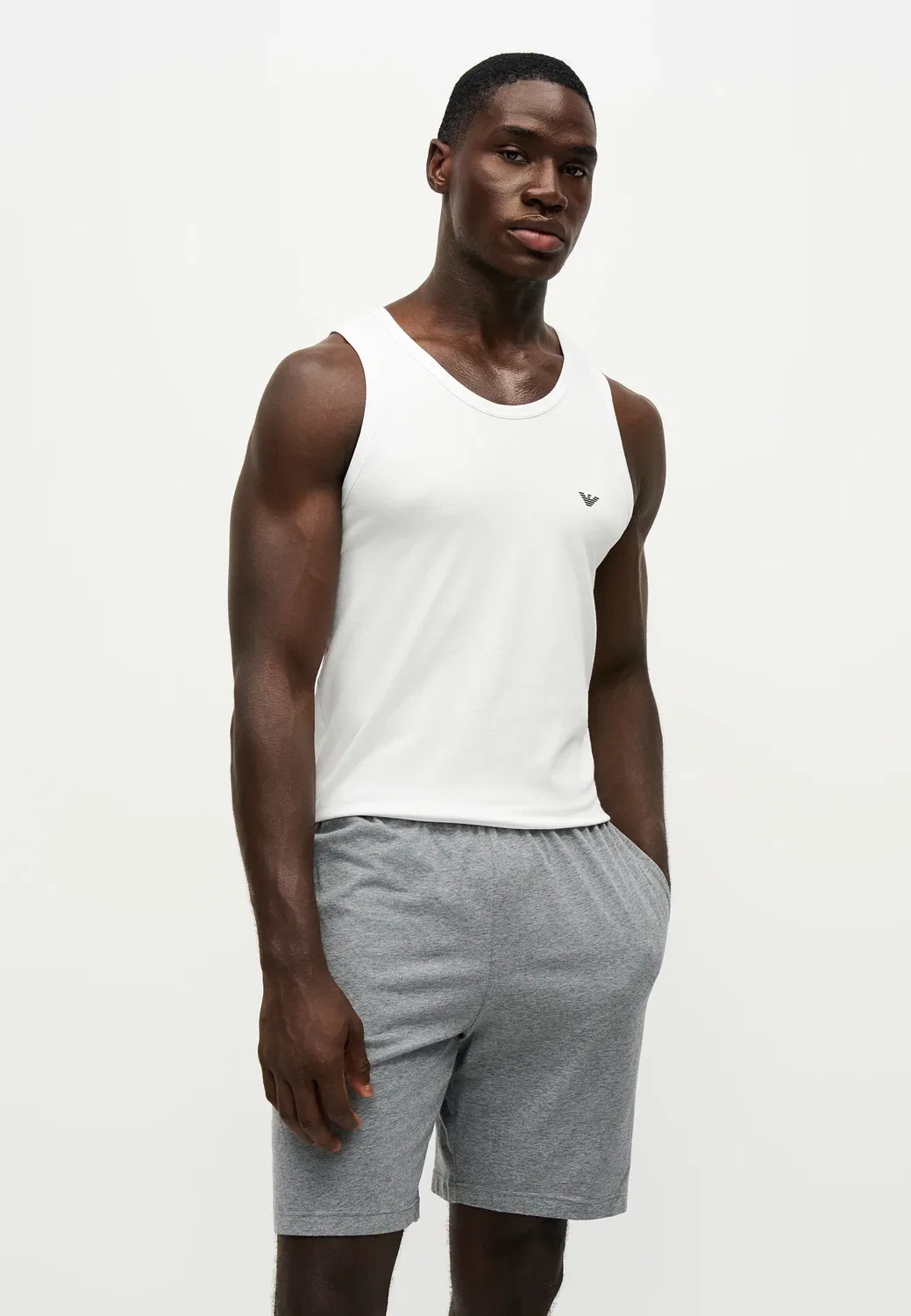 Майка - нижняя рубашка Emporio Armani, White — фото 4