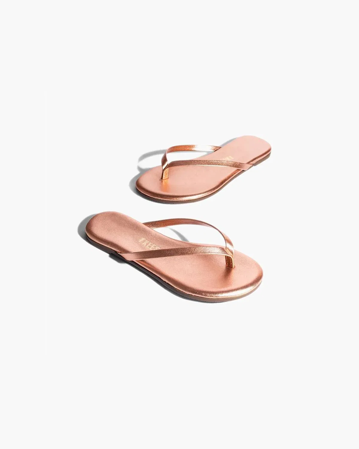 Детские сандалии с металлическим блеском на плоской подошве TKEES, Beach Pearl — фото 2