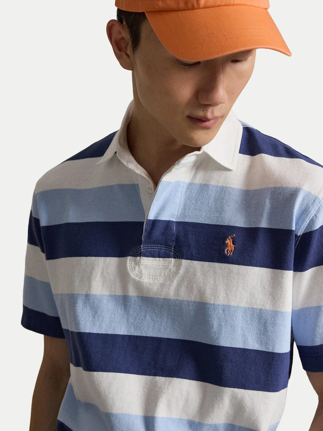 Мужское поло стандартного кроя Ssl Rug Polo Ralph Lauren, синий — фото 4