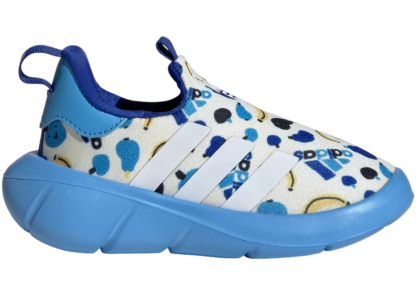 Детские кеды Adidas Monofit, Ivory/Cloud White/Blue Burst