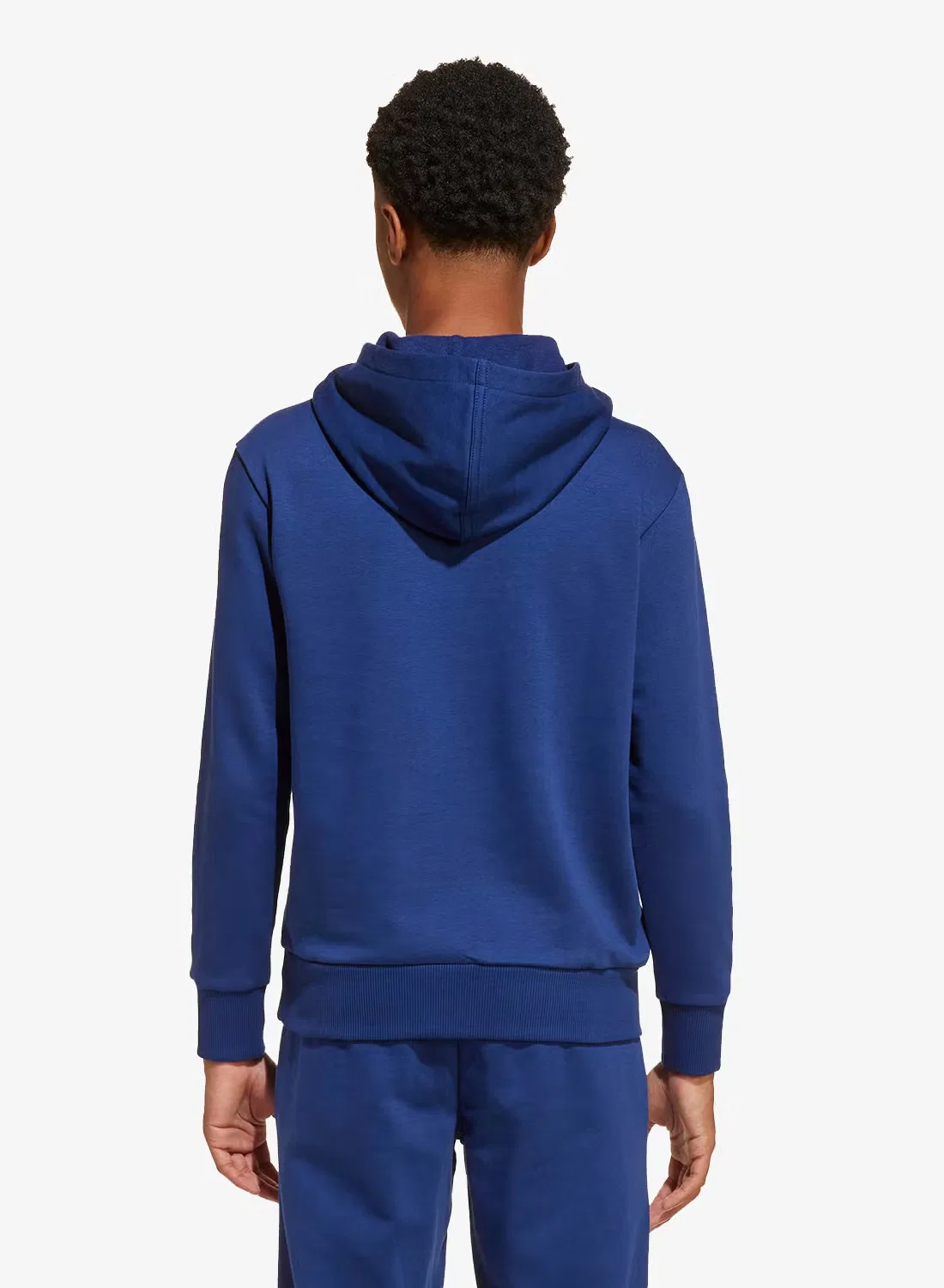 Худи с мягкой хлопковой смесью Youth Essential Adidas, темно-синий — фото 4