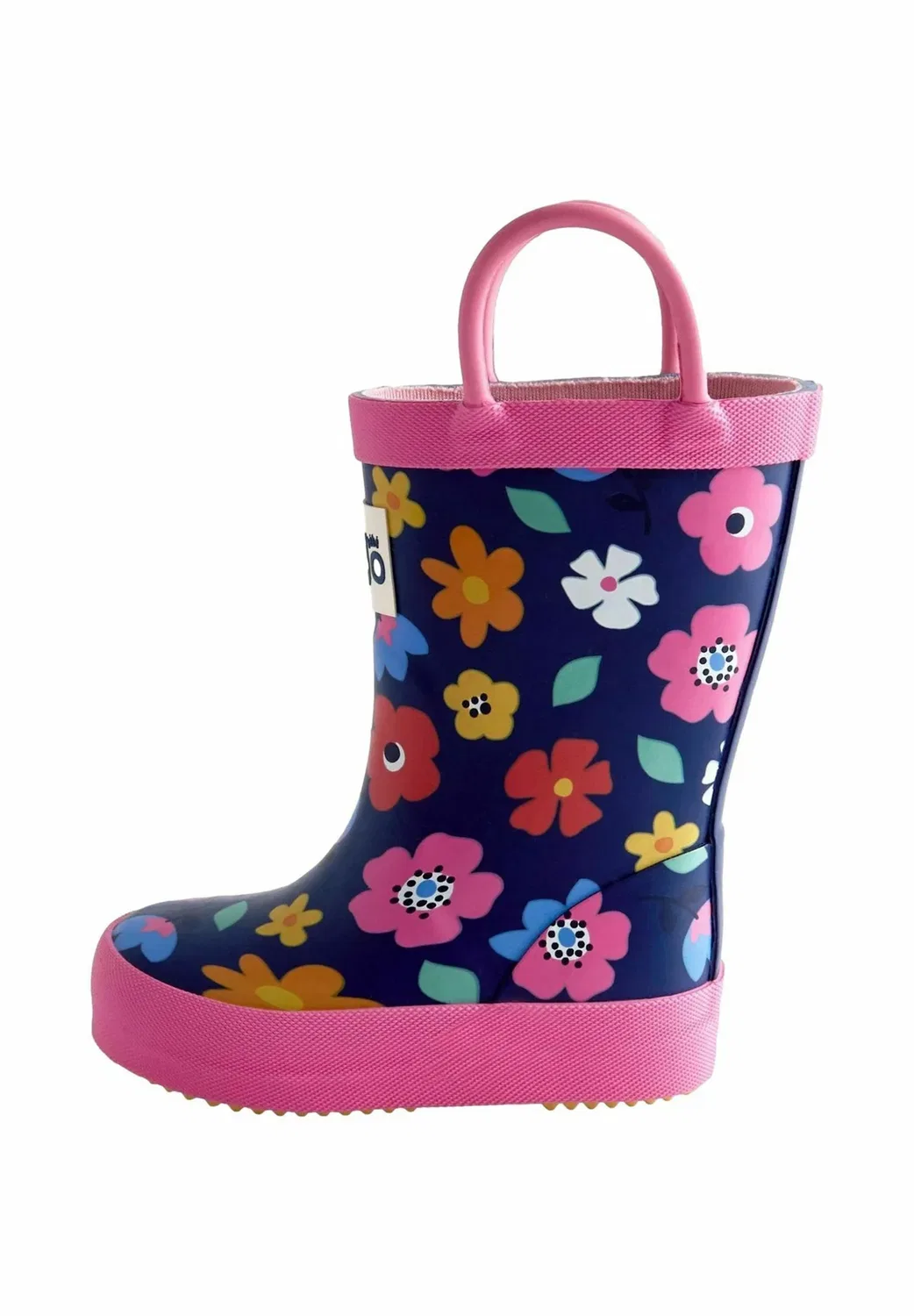 Обращение с резиновыми сапогами - резиновые сапоги Jojo Maman Bébé, Navy Blue Floral