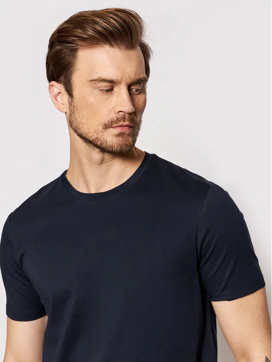 Футболка slim fit Tessler Boss, темно-синий — фото 3
