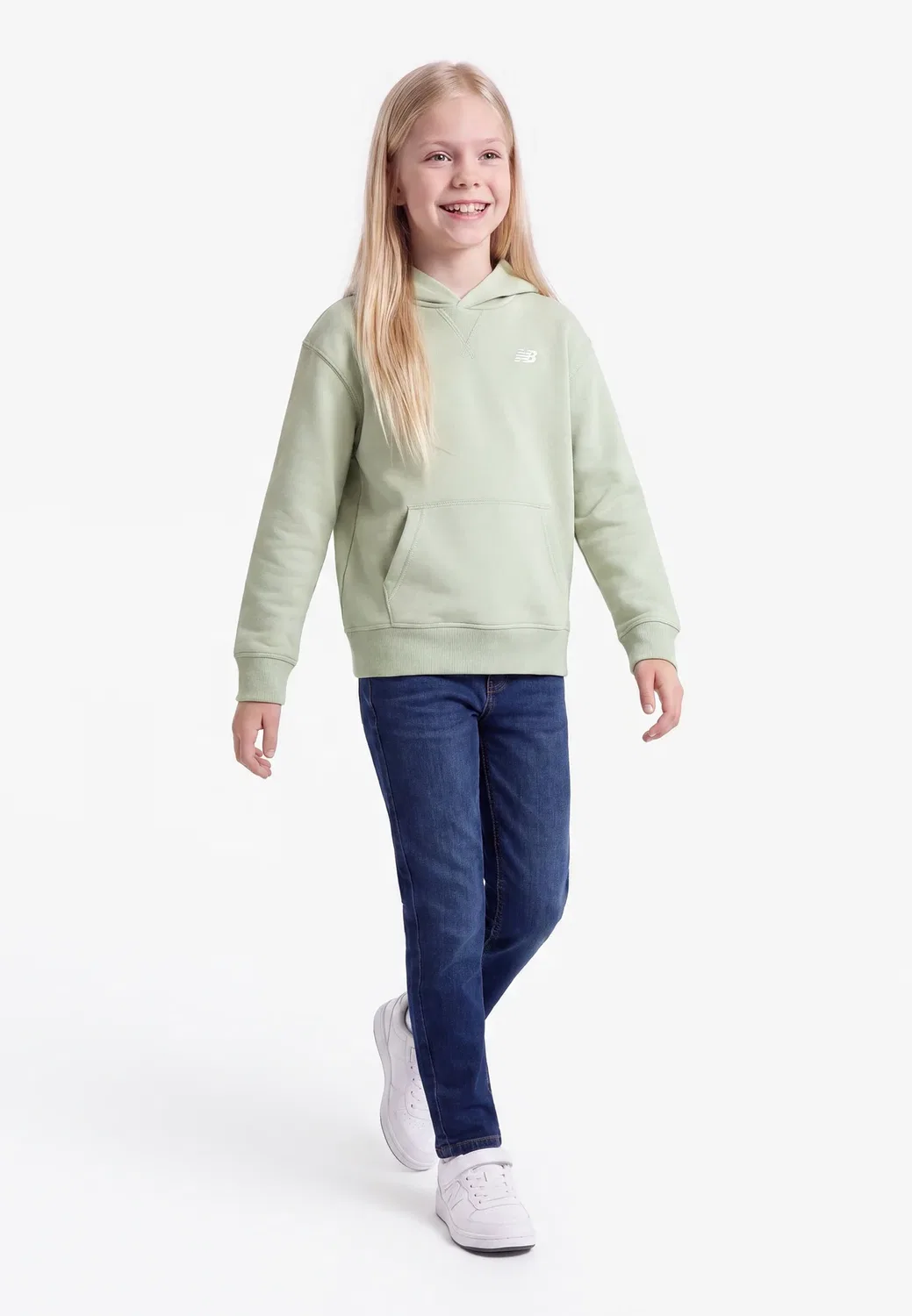 Худи с небольшим логотипом - худи New Balance, Light Green