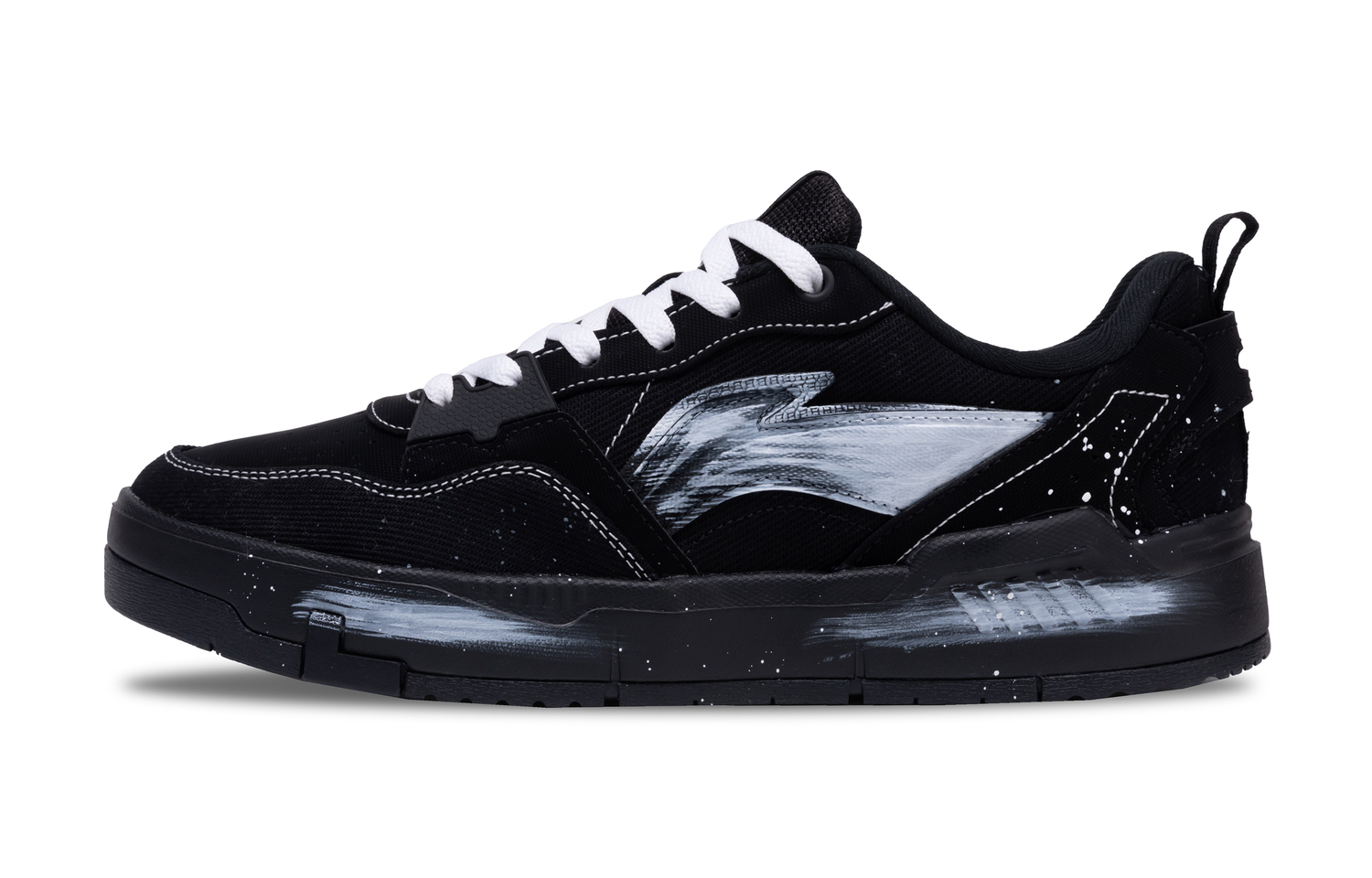 

LINING Кроссовки для скейтбординга Yuan Chu с дышащей амортизацией, противоскользящие, низкие, мужские, черные