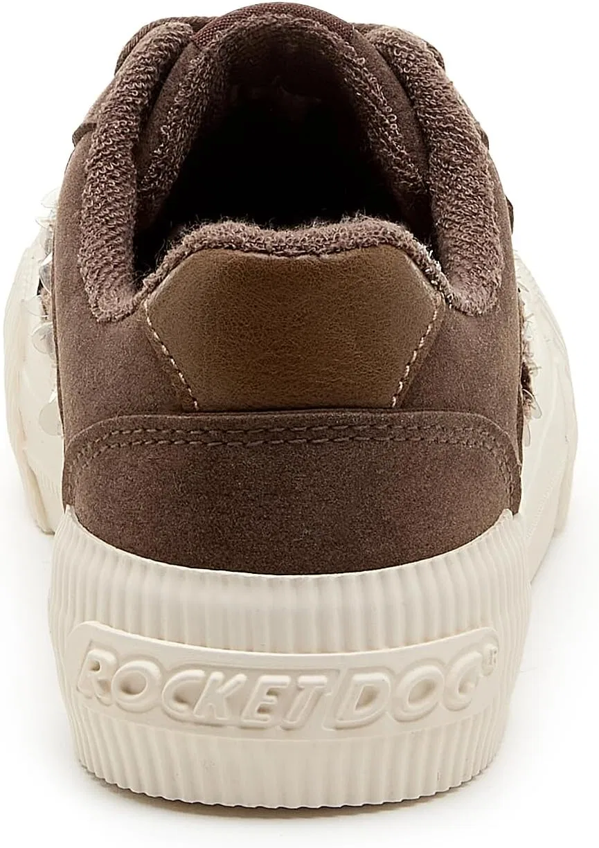 Детские кроссовки для девочек с пенной подошвой Cheery Comfort Rocket Dog, Sequins Brown — фото 3