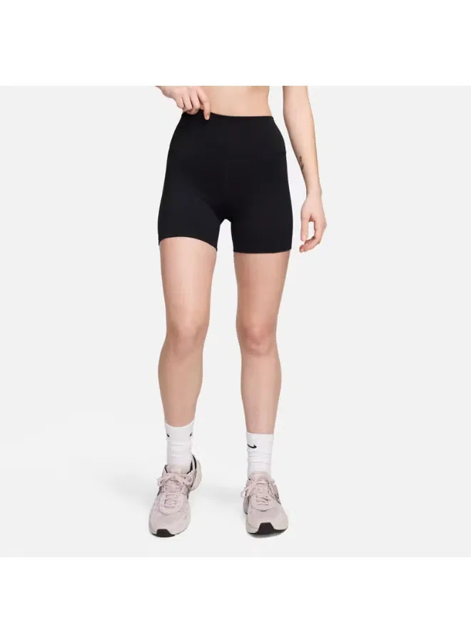 Шорты с высокой посадкой Dri-Fit One Nike, черный — фото 4