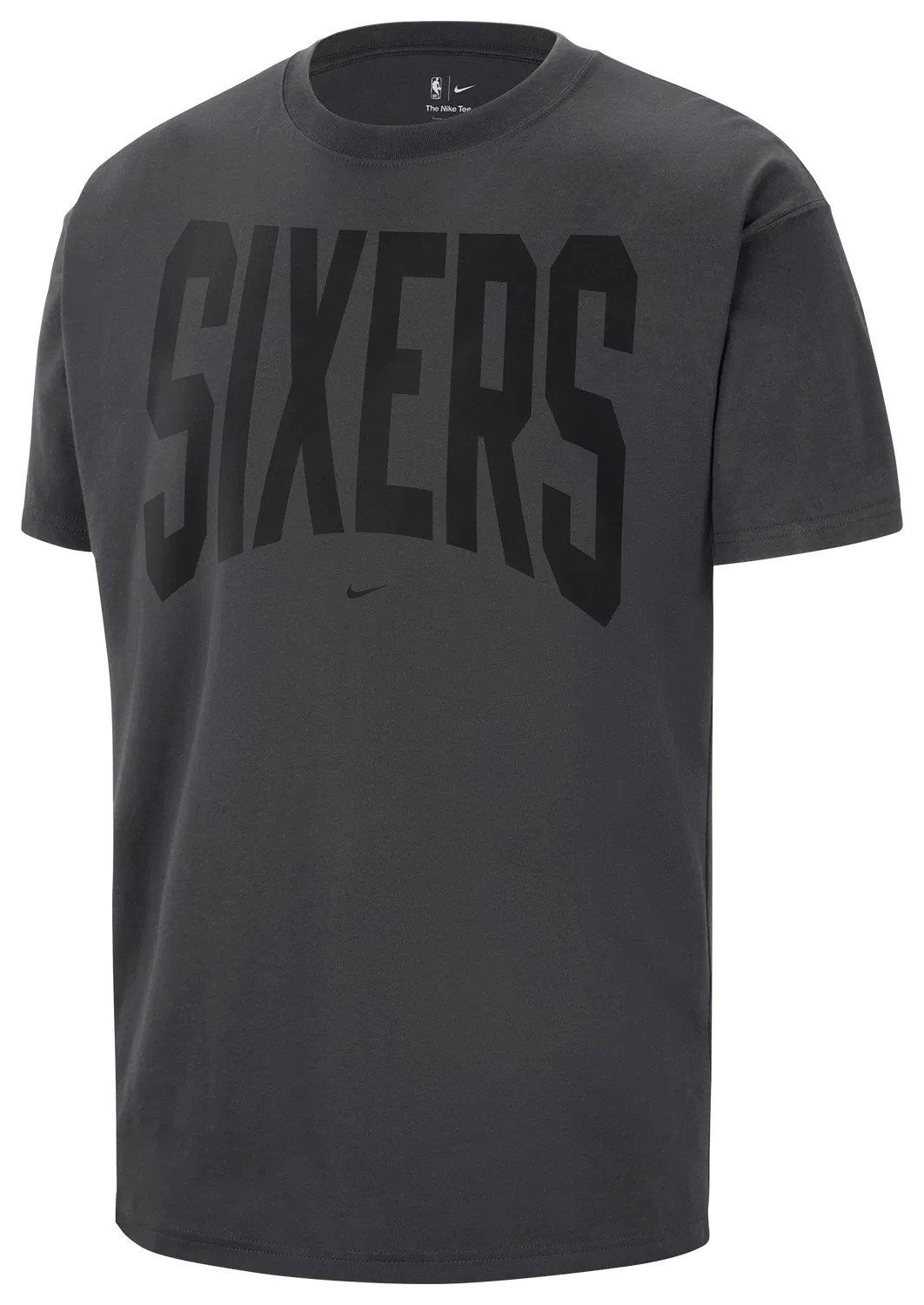 Мужская футболка свободного кроя 76ers Travel T-Shirt Nike, серый — фото 3