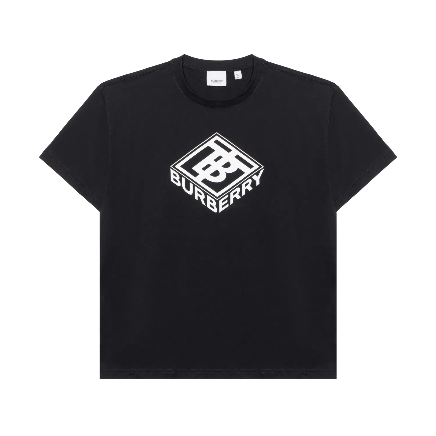 Мужская футболка с принтом Ellison Tb Logo Burberry, Black — фото 4