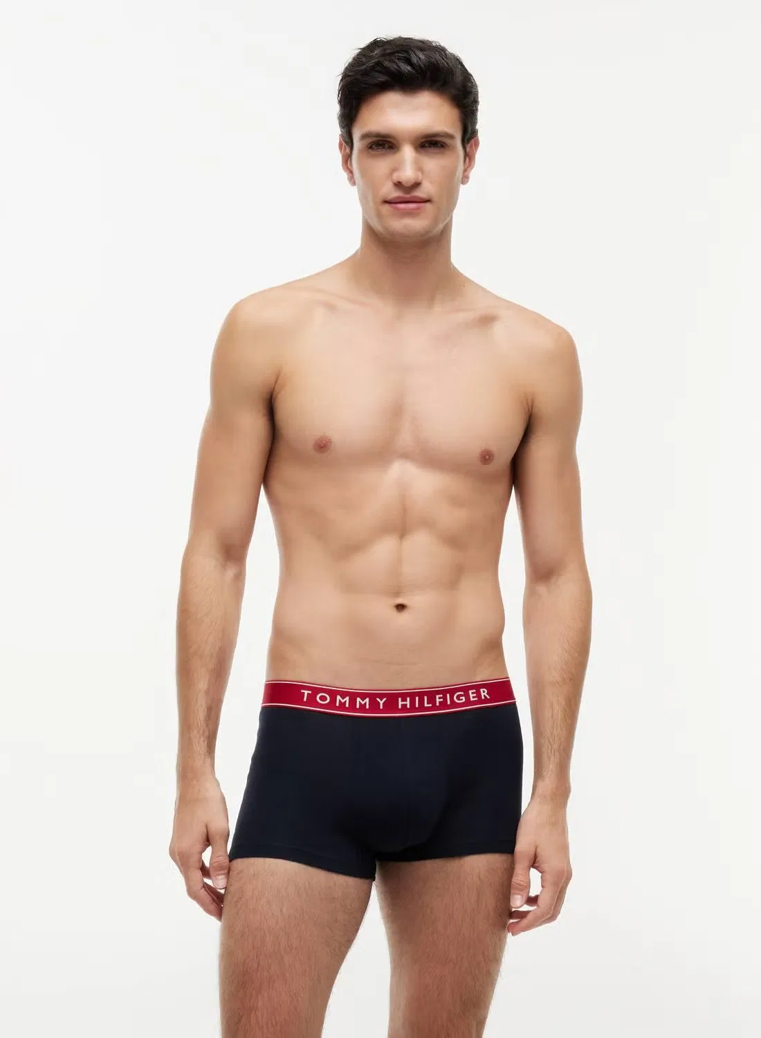 Трусы-боксеры с эластичным поясом, комплект из 3 штук, 3-Pack essential logo waistband, Tommy Hilfiger, белый — фото 2