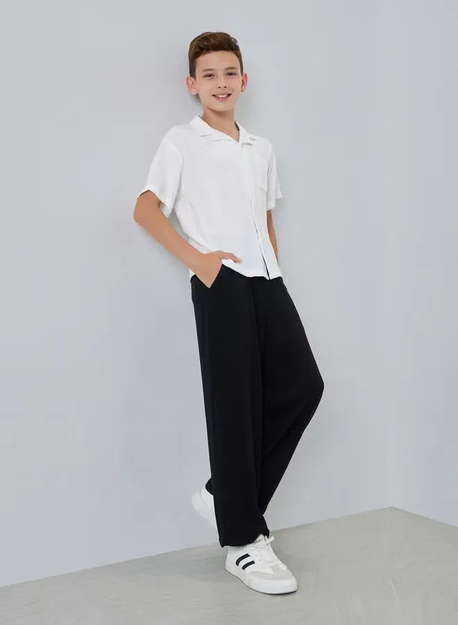 Рубашка с коротким рукавом для мальчика Cuban Kids Styli, белый — фото 2