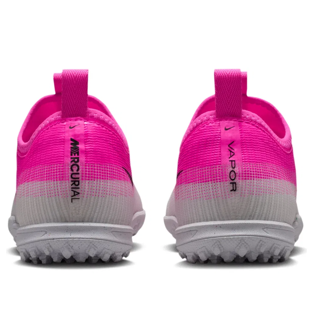 Детские бутсы для футбола с шнуровкой Mercurial Vapor 17 Academy TF Nike, розовый — фото 4