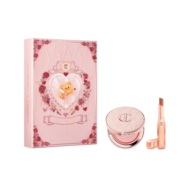 Набор косметики Charlotte Tilbury, Shimmer Light Down Golden Tube, Limited Edition