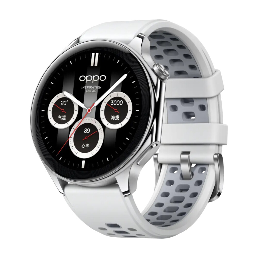 

Умные часы Oppo Watch X (CN), 1.43", WiFi + LTE, серебристый/серый