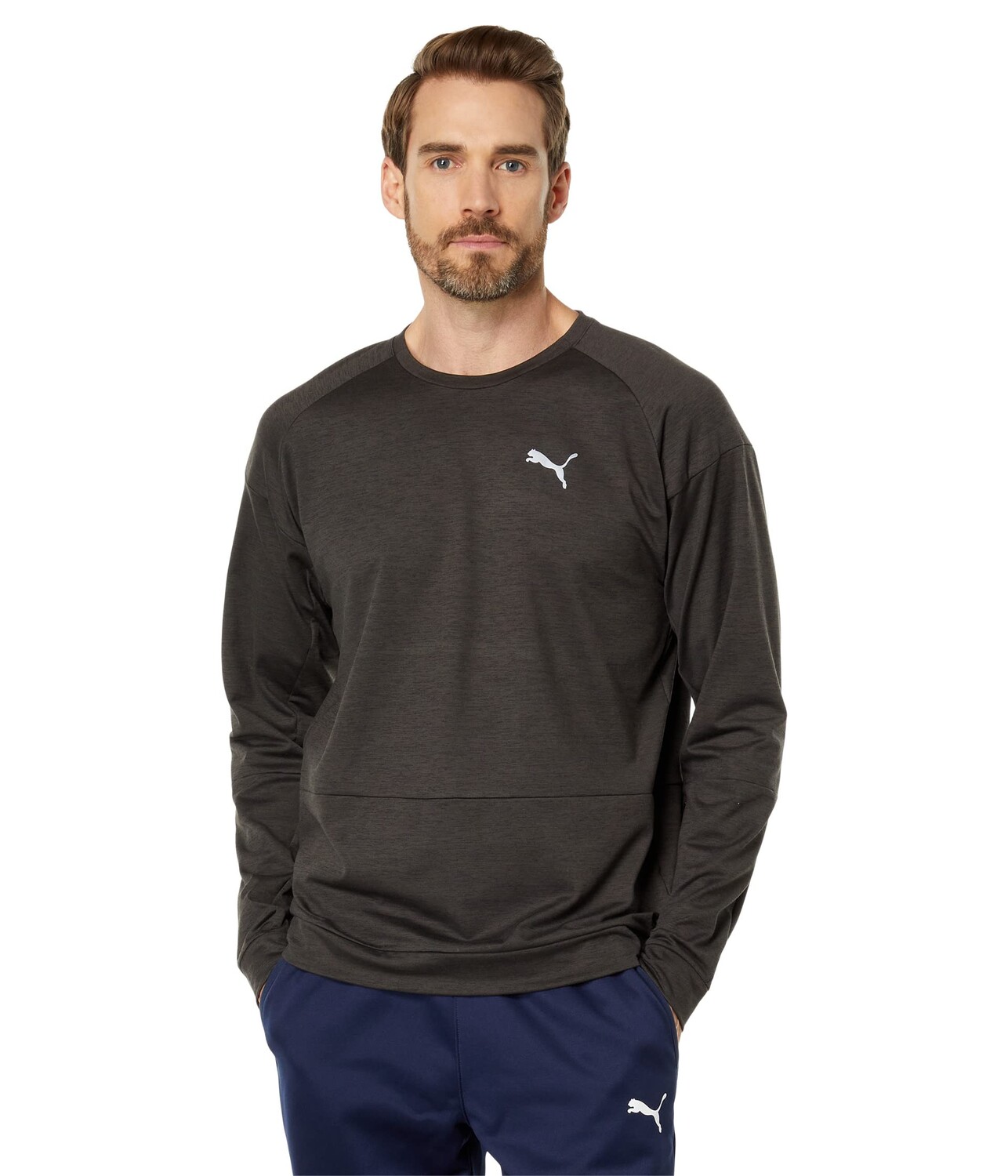 

Пуловер PUMA, Train Cloudspun Crew Neck, Серый, Пуловер PUMA, Train Cloudspun Crew Neck