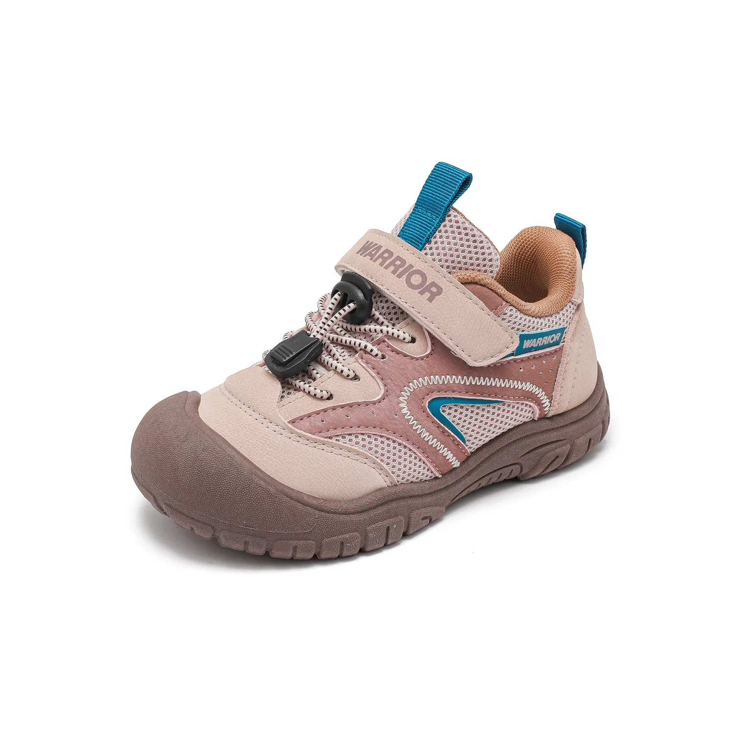 Детские кеды с сетчатым верхом, WARRIOR, Pink / Red Bean