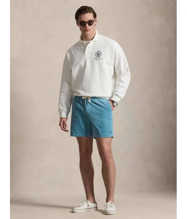Мужские шорты классические из вельвета Polo Ralph Lauren, синий — фото 2