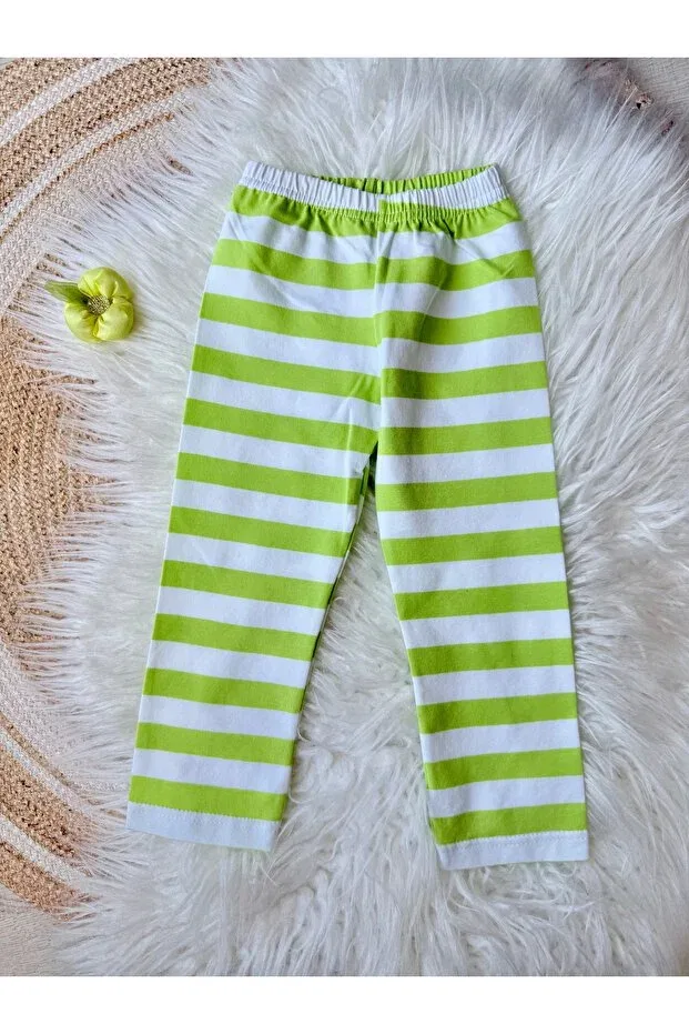 Детские брюки для девочек полосатые Td Collection, Green