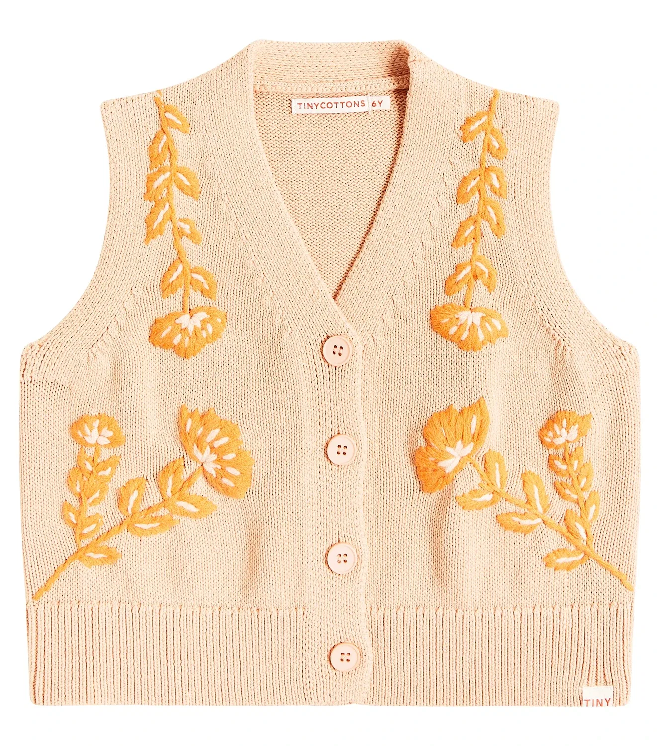 Жилет хлопковый Tinycottons, Papaya
