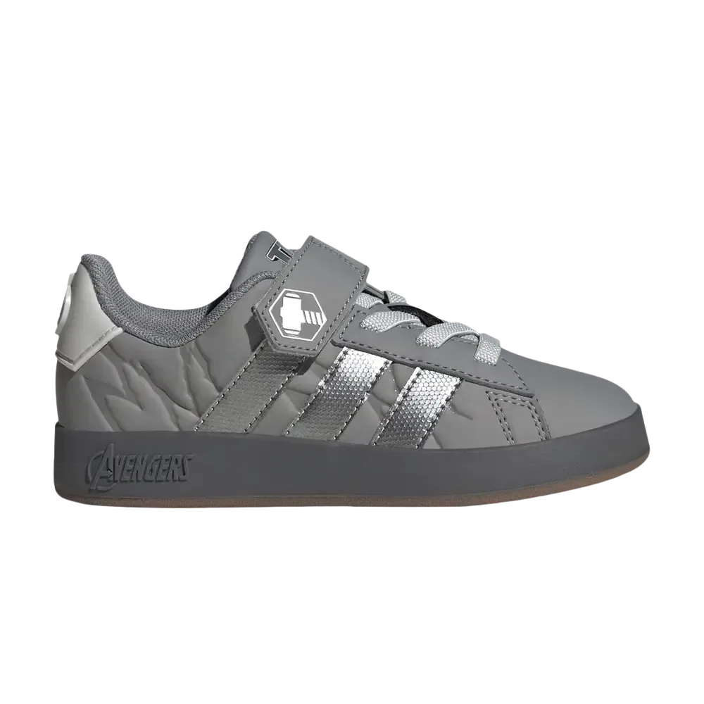 Кроссовки Marvel Avengers x Adidas Grand Court Little Kid, серый