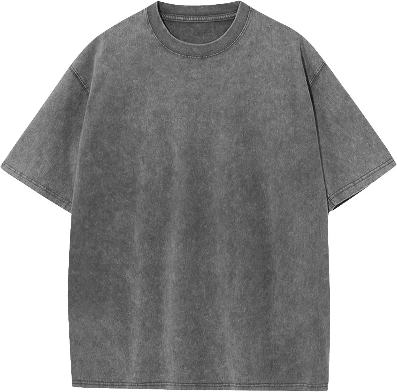 Мужская футболка с круглым вырезом Vintage Washed, Black — фото 3