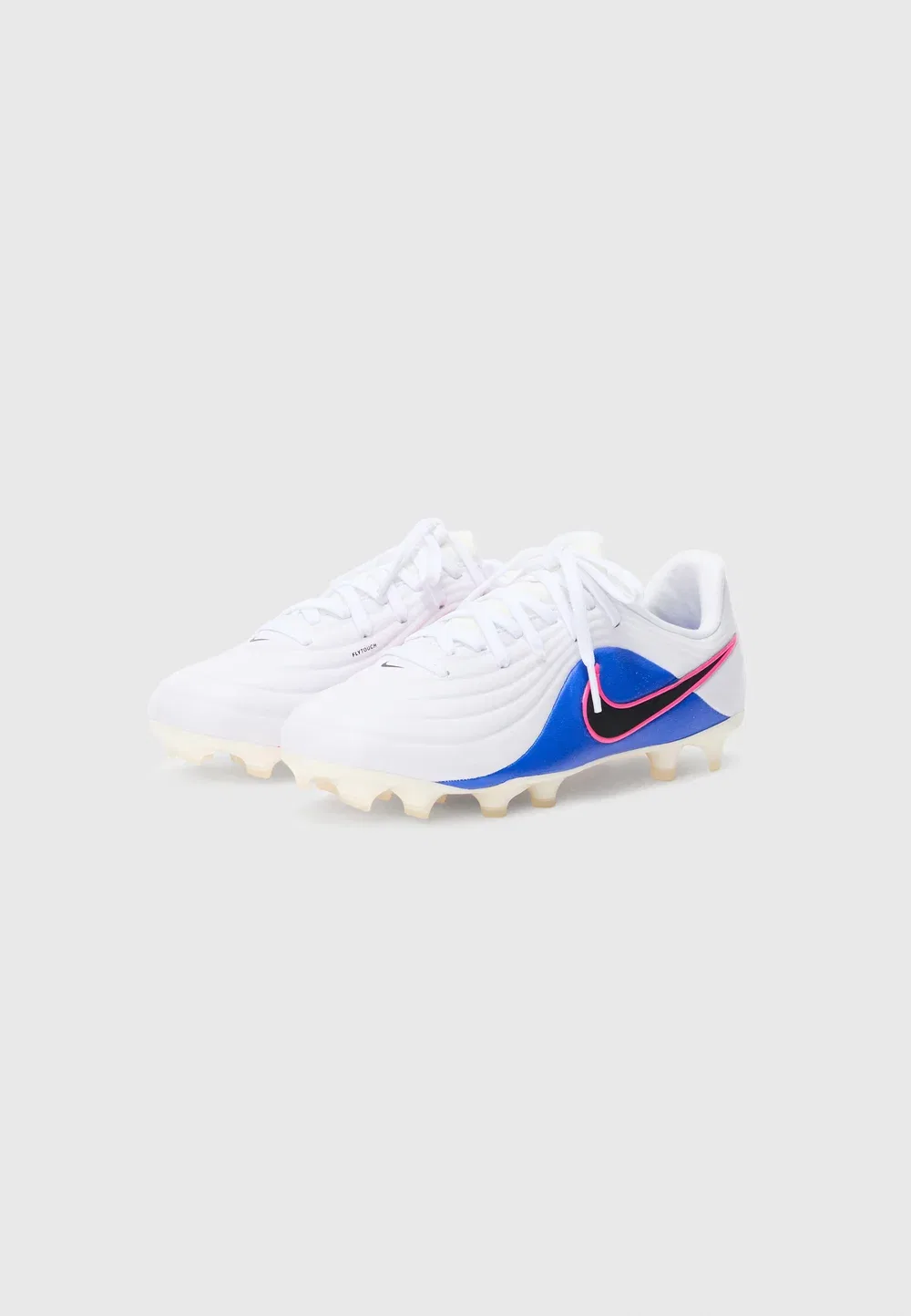 Футбольные бутсы Jr Tiempo Maestro Academy FG/MG унисекс для искусственных газонов Nike Performance, White/Black/Racer Blue/Pink Blast — фото 2