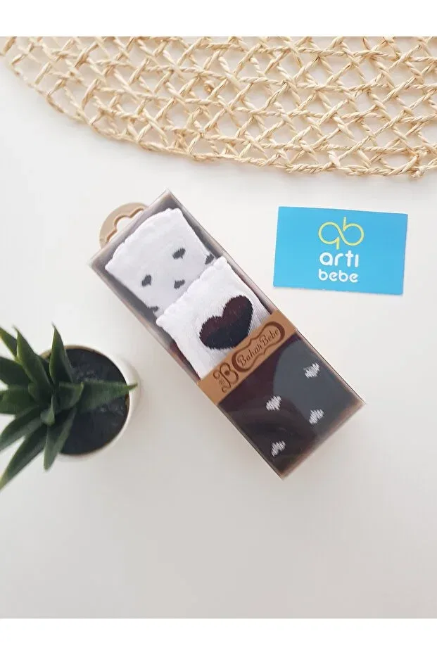 Детские носки для новорожденных с принтом Artıbebe, Black