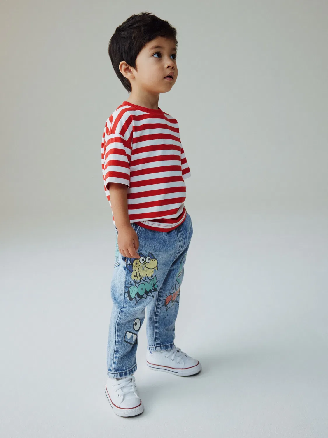 Джинсы свободного кроя, Mid Blue Denim Next — фото 4