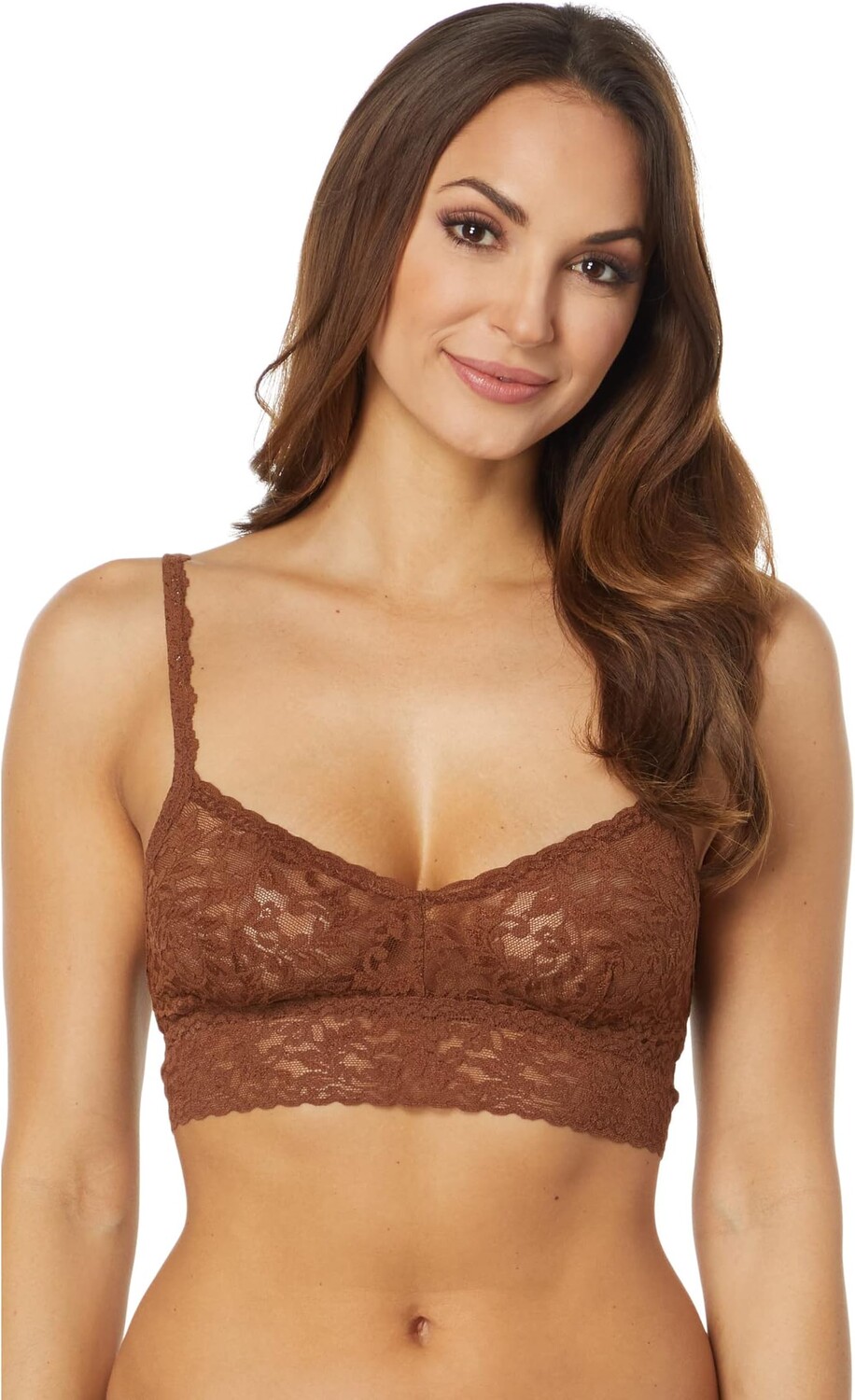 

Бюстгальтер Hanky Panky Retro Lace V-Neck Retro Bralette 9K7272, цвет Macchiato