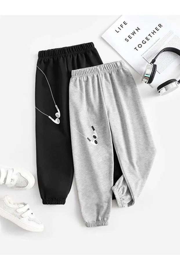 Детские спортивные штаны для девочек с принтом Young Kids, Multicolor