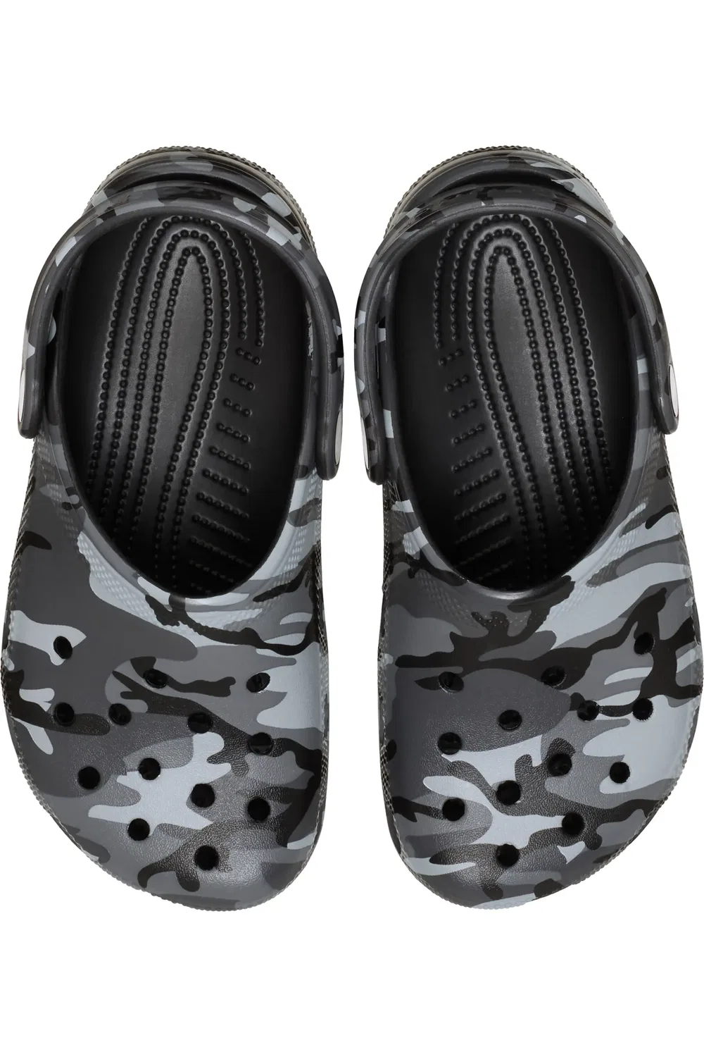 Детские сабо камуфляжные Croslite Classic Clog Crocs, Black Slate Grey — фото 3