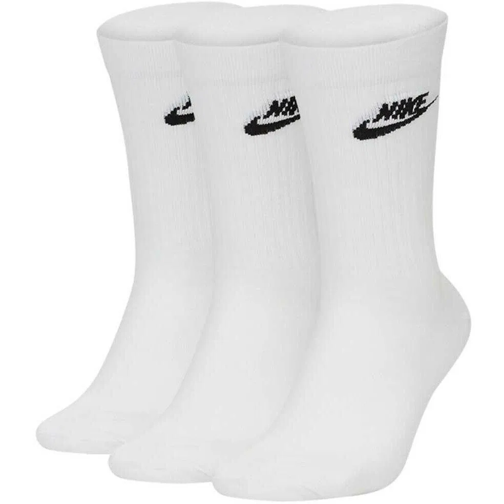 Детские носки Nike Sportswear Everyday Essential Crew 3 Pairs, Weiß