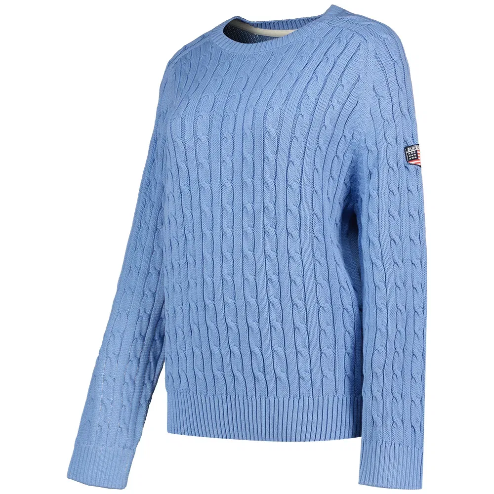 Свитер Slouchy Cable Superdry, синий — фото 2