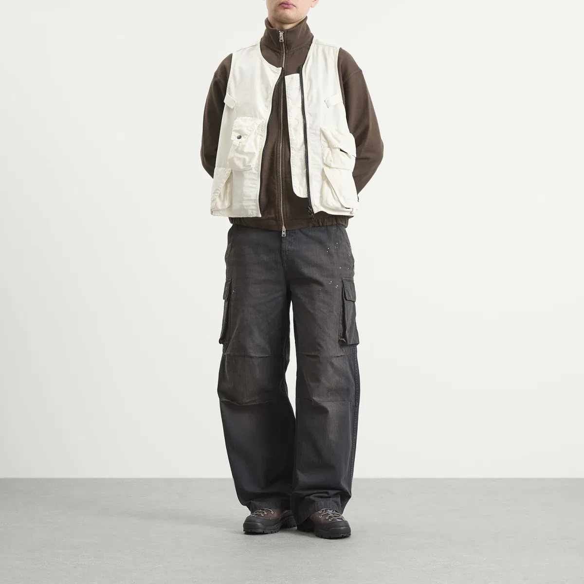Жилет технический Cotton Nylon Micro Ripstop Stone Island, Ivory — фото 4
