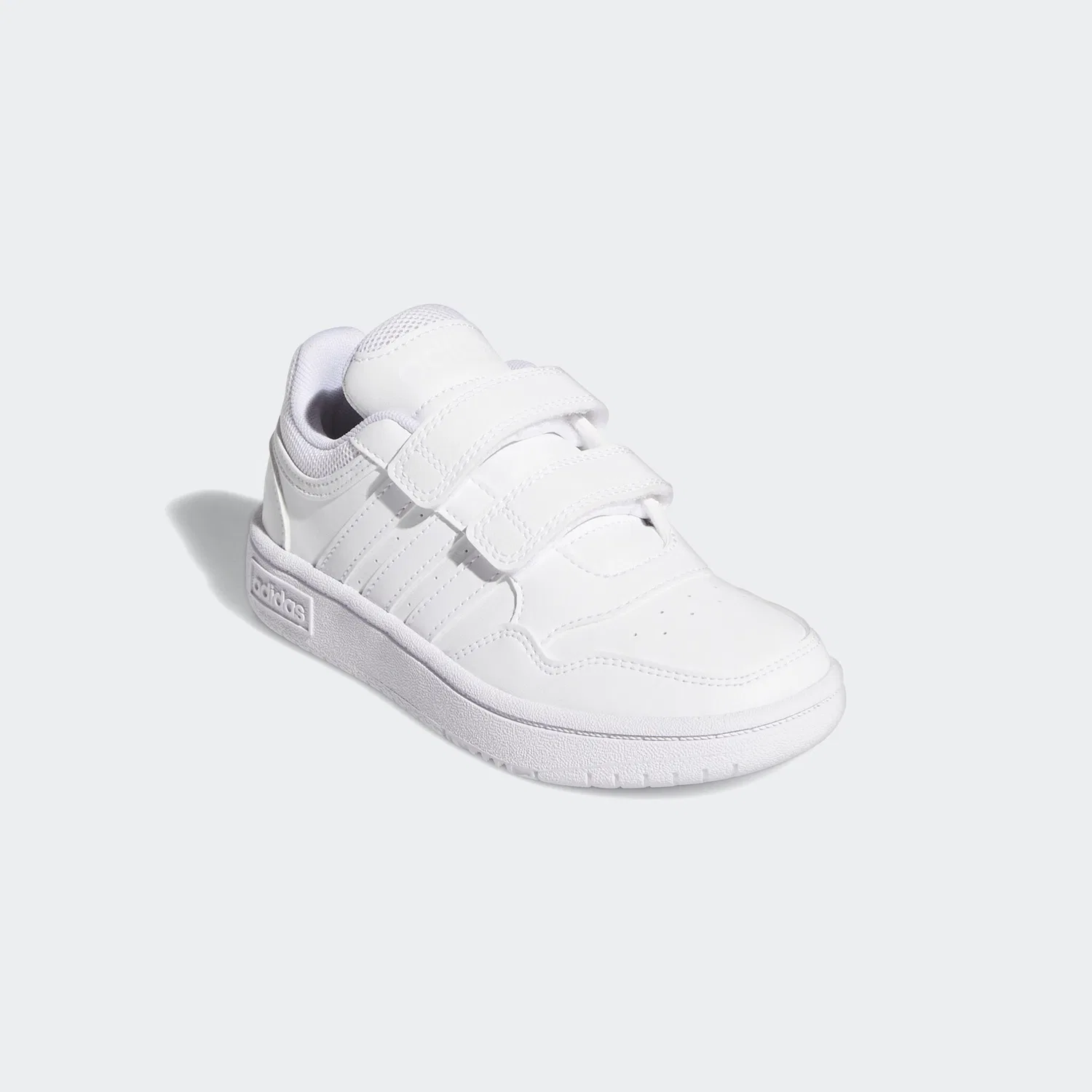 Детские кожаные кроссовки Hoops Adidas Sportswear, White